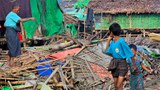 ရသေ့တောင်မှာ မုန်တိုင်းသင့် စစ်ဘေးဒုက္ခသည် နှစ်သောင်းကျော် အခက်အခဲကြုံနေ