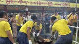 ရန်ကုန်မြို့မှာ ထမနဲထိုးပြိုင်ပွဲတွေ နည်းပါးလာ