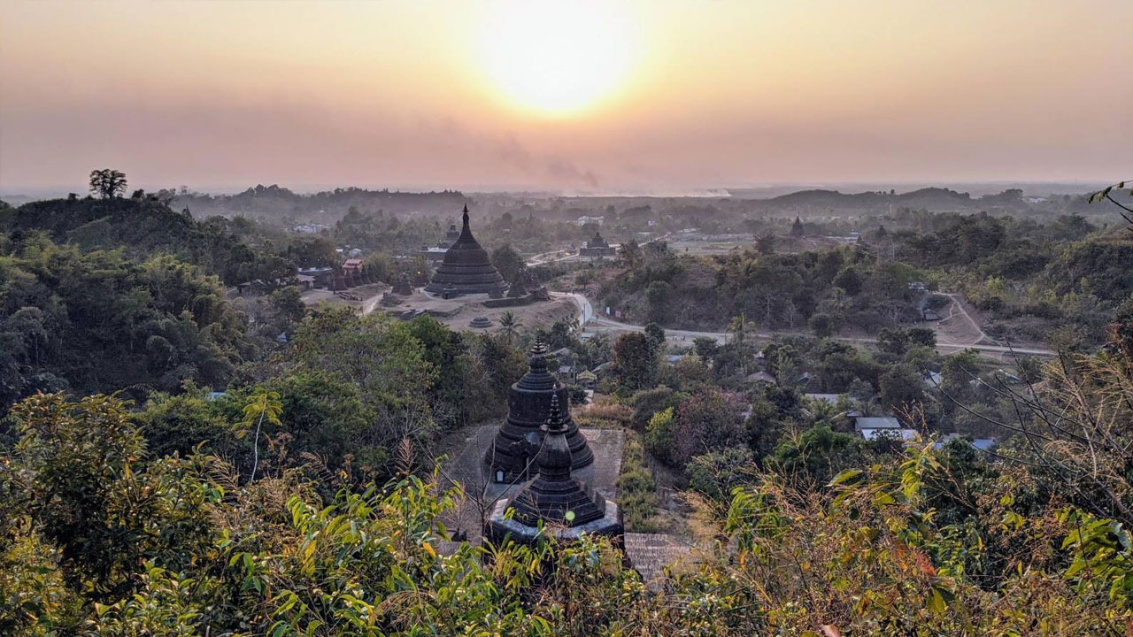 ရခိုင်ပြည်နယ်၊ မြောက်ဦးမြို့ကို ၂၀၂၁ ခုနှစ်၊ ဖေဖော်ဝါရီလ ၇ ရက်နေ့က တွေ့ရစဉ်။ (Photo: RFA)