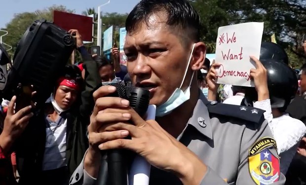 CDM ဝင်လာတဲ့ ရဲဝန်ထမ်း သုံးထောင်နီးပါးရှိပြီလို့ NUG ပြော