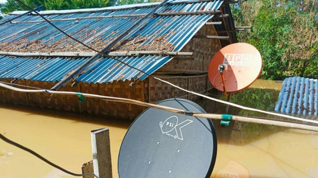 ချောက်မြို့မှာ ရေကြီးရေလျှံမှုကြောင့် လူထောင်ချီ ရေဘေးသင့် ချောက်မြို့မှာ ရေကြီးရေလျှံမှုကြောင့် လူထောင်ချီ ရေဘေးသင့်