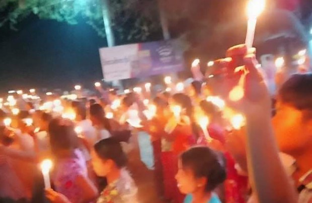 ချောင်းဦး ညသပိတ် ပစ်ခတ်ဖြိုခွဲခံရ၊ နှစ်ဦးသေဆုံး