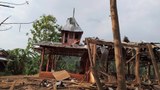 လေကြောင်းတိုက်ခိုက်ခံရတဲ့  KNU တပ်မဟာ ၆ နယ်မြေ အပျက်အစီးတွေရှိ