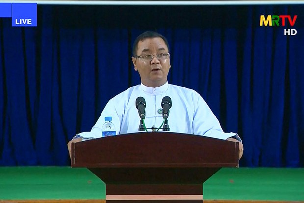 ငြိမ်းချမ်းရေးဆွေးနွေးပွဲ အပစ်ရပ် ၉ ဖွဲ့ တက်ရောက်နိုင်ခြေရှိကြောင်း စစ်ကောင်စီပြော ငြိမ်းချမ်းရေးဆွေးနွေးပွဲ အပစ်ရပ် ၉ ဖွဲ့ တက်ရောက်နိုင်ခြေရှိကြောင်း စစ်ကောင်စီပြော