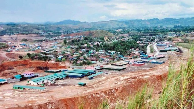 ကျောက်တူးဖော်မှုကြောင့် ရွာပျက်တော့မယ့် ဖားကန့်မြို့ ကုဋေရွာ