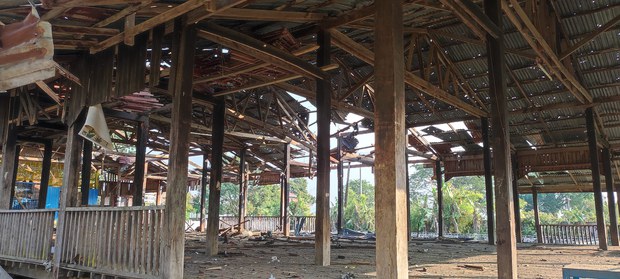 ကောလင်းမှာ ဘုန်းကြီးကျောင်းတစ်ကျောင်း ဗုံးကြဲတိုက်ခိုက်ခံရ