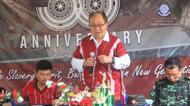 စစ်ကောင်စီ ရွေးကောက်ပွဲကို ဆက်လက်ဆန့်ကျင်မယ်လို့ KNU ပြော စစ်ကောင်စီ ရွေးကောက်ပွဲကို ဆက်လက်ဆန့်ကျင်မယ်လို့ KNU ပြော