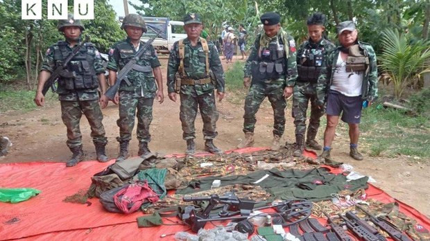 စစ်ကောင်စီတပ်စခန်း ငါးခုကို ဝင်တိုက်ခဲ့ကြောင်း KNU ဗဟိုထုတ်ပြန် စစ်ကောင်စီတပ်စခန်း ငါးခုကို ဝင်တိုက်ခဲ့ကြောင်း KNU ဗဟိုထုတ်ပြန်