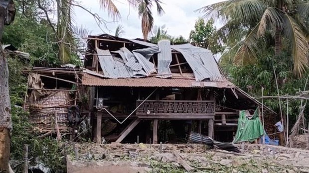 မတ္တရာမှာ လေကြောင်းတိုက်ခိုက်မှုကြောင့် ခြောက်ဦးသေ၊ လေးဦးဒဏ်ရာရ မတ္တရာမှာ လေကြောင်းတိုက်ခိုက်မှုကြောင့် ခြောက်ဦးသေ၊ လေးဦးဒဏ်ရာရ