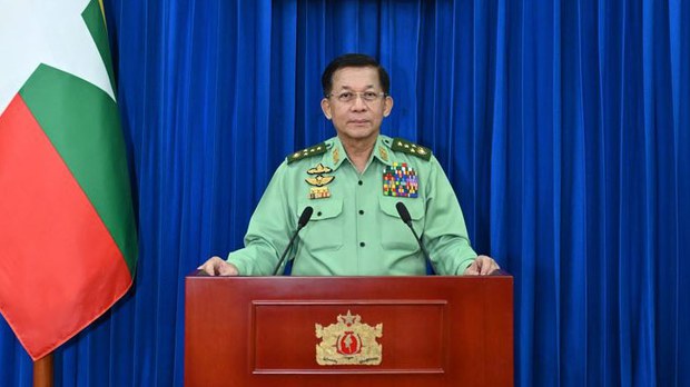စစ်ကောင်စီကို တိုက်ခိုက်မှုတွေ ပြည်ပနိုင်ငံတချို့ကူညီနေကြောင်း စစ်ခေါင်းဆောင်စွပ်စွဲ စစ်ကောင်စီကို တိုက်ခိုက်မှုတွေ ပြည်ပနိုင်ငံတချို့ကူညီနေကြောင်း စစ်ခေါင်းဆောင်စွပ်စွဲ