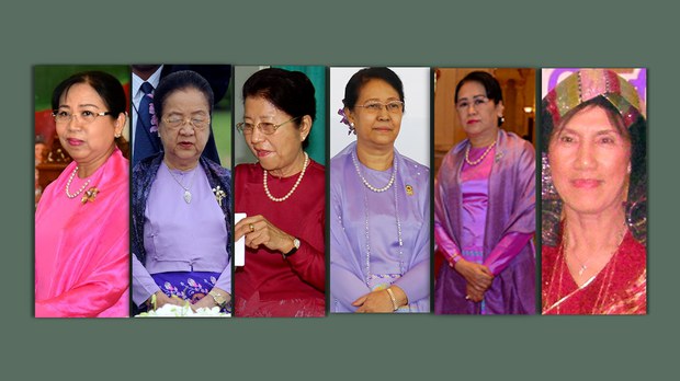 စစ်ခေါင်းဆောင် ကိုယ့်ဇနီးကိုယ် ဘွဲ့တံဆိပ်ပေးအပ် စစ်ခေါင်းဆောင် ကိုယ့်ဇနီးကိုယ် ဘွဲ့တံဆိပ်ပေးအပ်