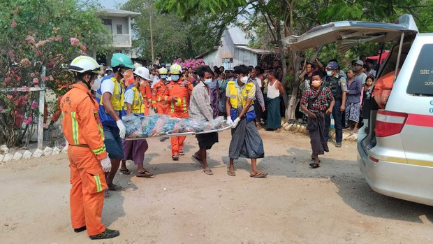 ငလျင်ကြောင့် သေဆုံးသူ ၂၀၀၀ ကျော် ရှိလာကြောင်း စစ်ကောင်စီပြော ငလျင်ကြောင့် သေဆုံးသူ ၂၀၀၀ ကျော် ရှိလာကြောင်း စစ်ကောင်စီပြော