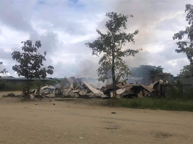 ဖားကန့် မှော်ဘုံရွာက ဆိုင်တစ်ဆိုင် မီးရှို့ခံရပြီး ဒေသခံနှစ်ဦး ဖမ်းဆီးခံရ ဖားကန့် မှော်ဘုံရွာက ဆိုင်တစ်ဆိုင် မီးရှို့ခံရပြီး ဒေသခံနှစ်ဦး ဖမ်းဆီးခံရ