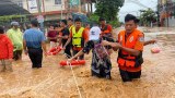 တာချီလိတ်မှာ ချောင်းရေမြင့်တက်လို့ ရပ်ကွက်တချို့ ရေနစ်မြုပ်