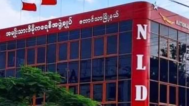 တောင်သာမြို့နယ် NLD ရုံးကို စစ်ကောင်စီ ပစ်ခတ်ဖျက်ဆီး
