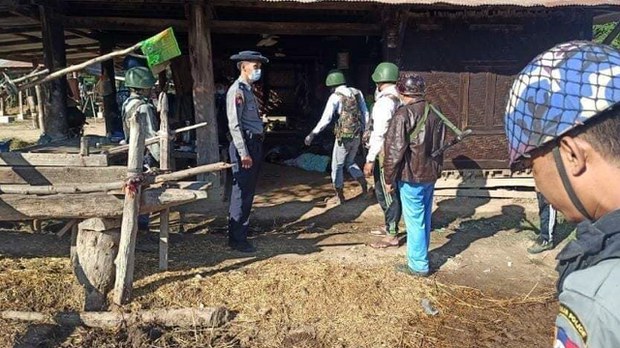 တန့်ဆည်မှာ စစ်ကောင်စီ တပ်ဖွဲ့ဝင်တွေ မိုင်းဆွဲတိုက်ခိုက်ခံရပြီး နှစ်ဦးသေဆုံး
