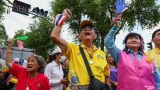 ဘန်ကောက်မှာ ထိုင်းအမျိုးသားရေးလှုပ်ရှားသူတွေ ဆန္ဒပြ