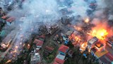 ထန်တလန်မှာ လက်နက်ကြီးကျည်သင့်အပြီး အိမ်ခြေ ၂ဝဝ ကျော် မီးလောင်ကျွမ်း