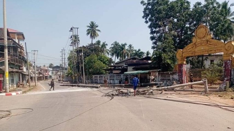 ကရင်ပြည်နယ် ကော့ကရိတ်မြို့တစ်နေရာအား ၂၀၂၄ ခုနှစ် ဖေဖော်ဝါရီလဆန်းပိုင်းက တွေ့ရစဉ်။ (Photo: Citizen Journalist)