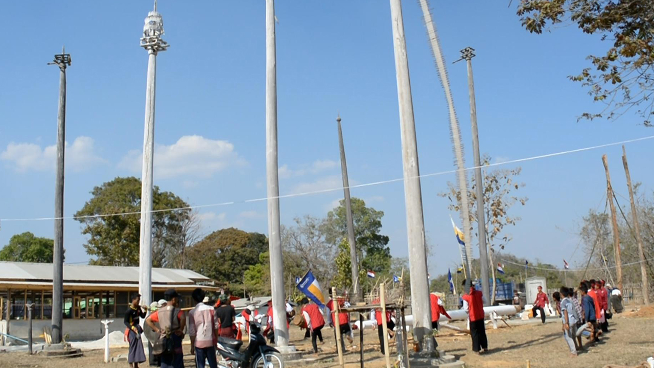 ၂၀၁၈ ခုနှစ်တွင် ကရင်နီပြည်နယ်မှာ ကျင်းပခဲ့သည့် တံခွန်တိုင်ပွဲတော်ကို တွေ့ရစဥ် (Photo: RFA)