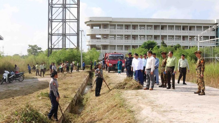 လွိုင်ကော် ကွန်ပျူတာတက္ကသိုလ်အား ၂၀၂၄ ခုနှစ်၊ အောက်တိုဘာလ ၁၃ ရက်နေ့က တွေ့ရစဉ်။ (MOI Photo)