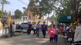 မဲဆောက်မြို့ နောင်ဘွားဘုန်းကြီးကျောင်းကထိန်ပွဲမှာ ဟားငါးကောင်အငြိမ့် ဖျော်ဖြေ