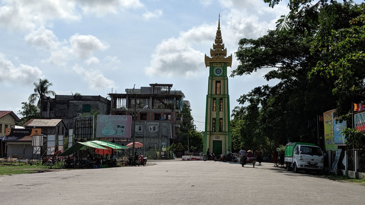 ရခိုင်ပြည်နယ် ကျောက်ဖြူမြို့ တစ်နေရာကို ၂၀၁၉ ခုနှစ်၊ ဇွန်လ ၄ ရက်နေ့က တွေ့ရစဉ်။ (Photo: RFA)