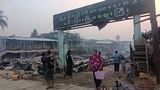 မင်းပြားမြို့မဈေး မီးလောင်ခဲ့တာကြောင့် ဆိုင်ခန်း ၁၀၀ ကျော် ပျက်စီး