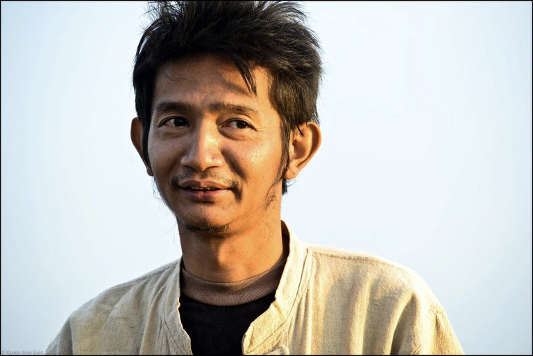 မှတ်တမ်းရုပ်ရှင်ဖန်တီးသူ နိုင်ငံရေးအကျဥ်းသား ကိုဖေမောင်စိမ်း။ (Photo: Nyein Aye Eain)
