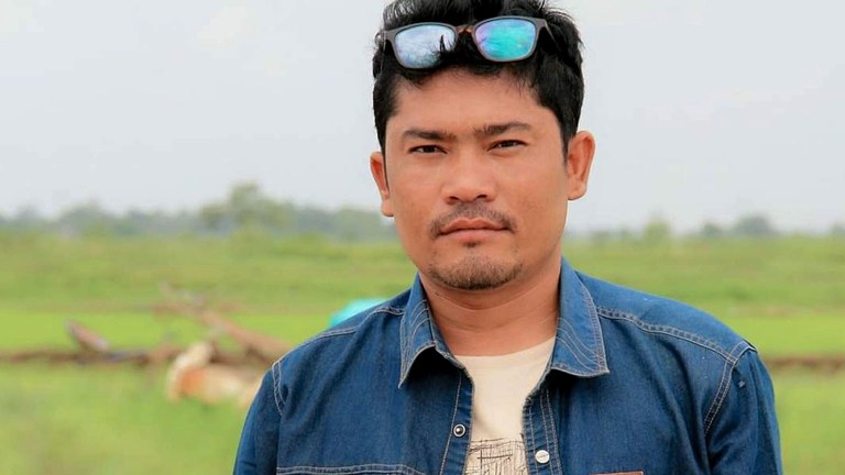 ရန်ကုန်မြို့၊ အင်းစိန်အကျဉ်းထောင်တွင် သေဆုံးခဲ့သည့် DVB သတင်းထောက်ဟောင်း ကိုနေလင်းထိုက်အား တွေ့ရစဉ်။ (Photo: Facebook/ Nay Linn Htike)