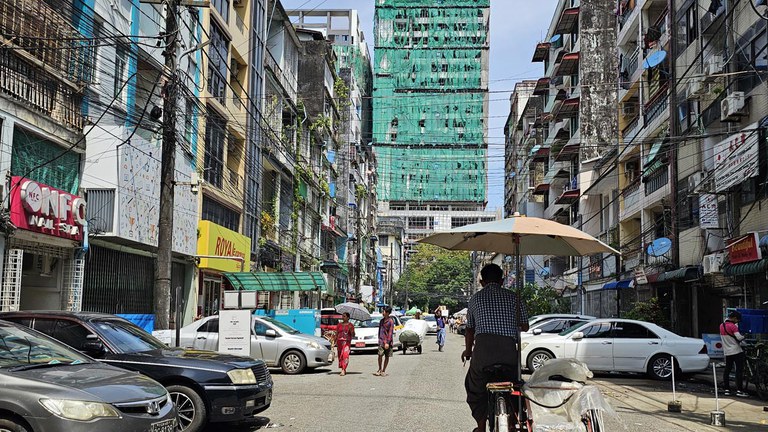 ရန်ကုန်တိုင်း၊ လမ်းမတော်မြို့နယ်တစ်နေရာကို ၂၀၂၄ ခုနှစ်၊ အောက်တိုဘာလ ၉ ရက်နေ့က တွေ့ရစဥ်။