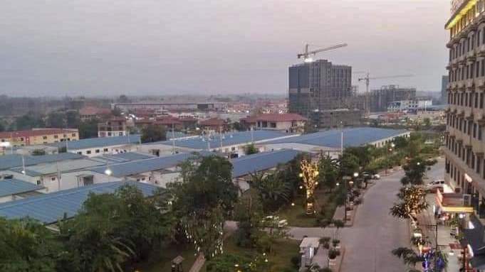 ကရင်ပြည်နယ် မြဝတီမြို့နယ် ရွှေကုက္ကိုမြို့သစ်ကို ၂၀၂၃ ခုနှစ် နိုဝင်ဘာလက တွေ့ရစဉ်။ (Photo: RFA)