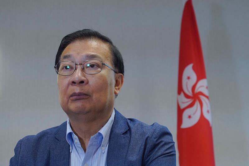 全国港澳研究会副会长、前中国全国人大常委谭耀宗。(美联社图片)