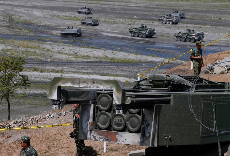 特朗普任内签署售台汉马斯(HIMARS)火箭系统。(AP)