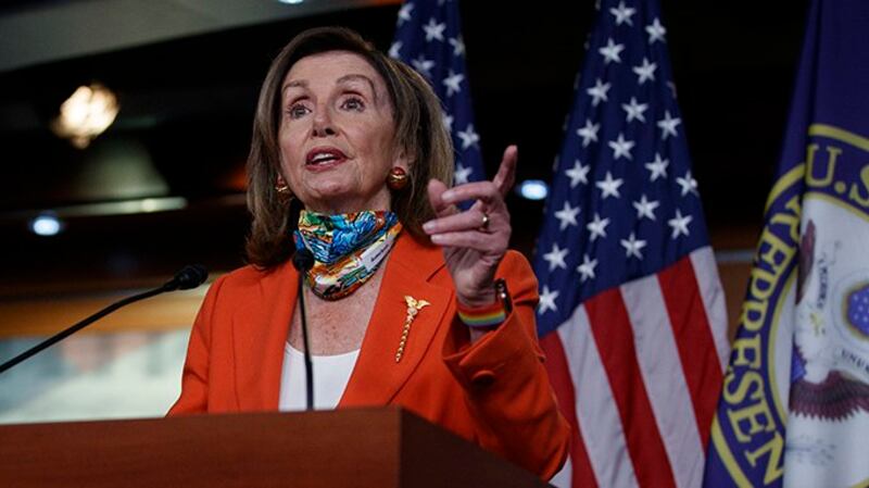 美国众议院议长佩洛西(Nancy Pelosi)(美联社)