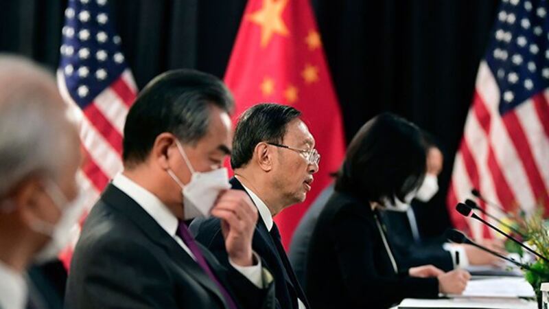 杨洁篪在美中高层会谈的开场白超时“突袭”。(AP)