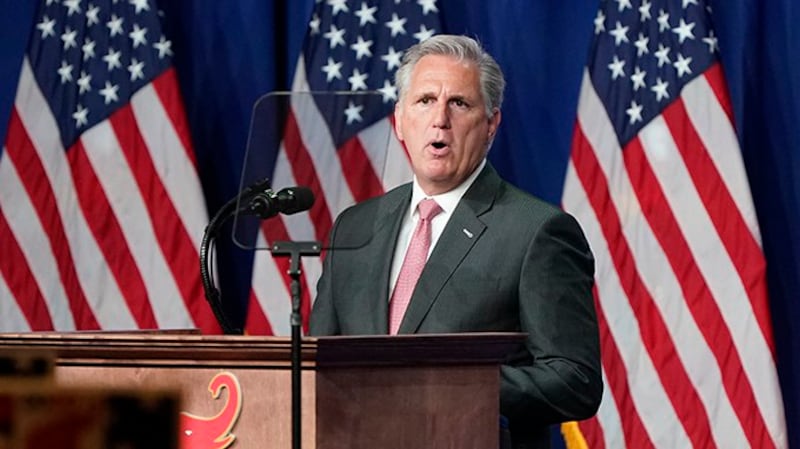 美国联邦众议员麦卡锡（Kevin McCarthy）（美联社）