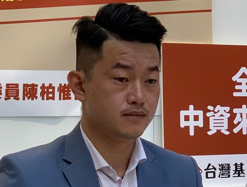 基进党立委陈柏惟。(记者黄春梅摄)