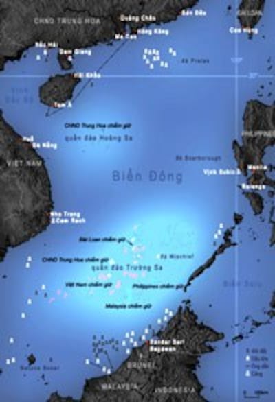 Bản đồ khu vực Biên Đông