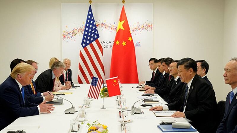 2019年6月29日,美中两国领导人在G-20峰会期间举行双边会谈,两国还将重启经贸磋商。(美联社)