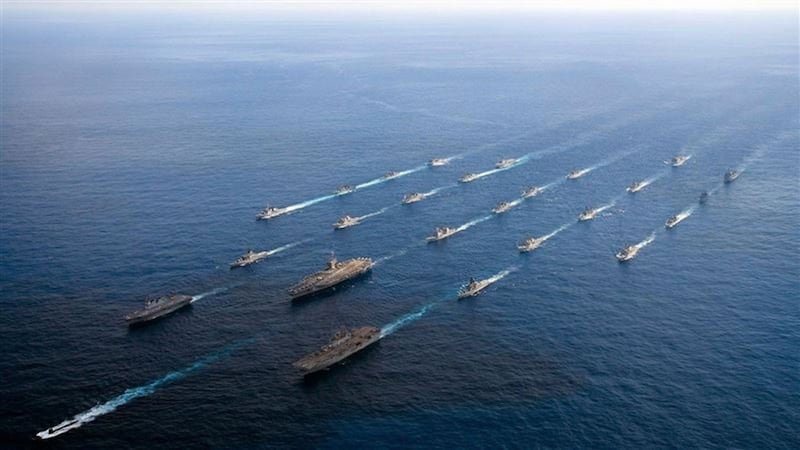 美军印度太平洋司令部宣布,美国将与英国、澳洲和日本军队进行为期近一个月全球大规模军事演习。(图/美国海军太平洋舰队脸书)