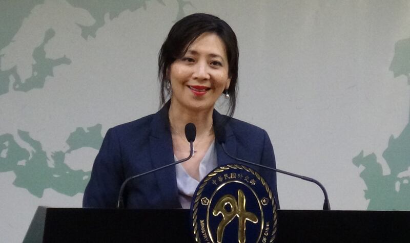 外交部发言人欧江安。(记者夏小华摄)