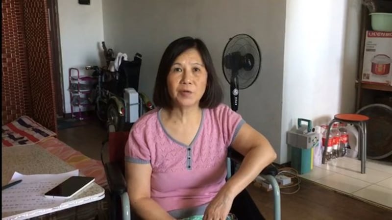 曾准备参选人大代表的倪玉兰(志愿者提供/记者乔龙)