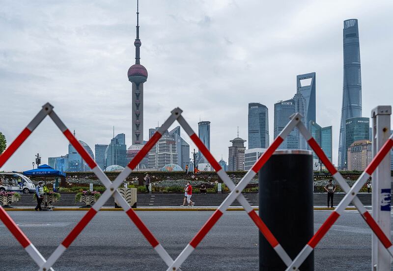 上海陆家嘴金融中心(法新社)