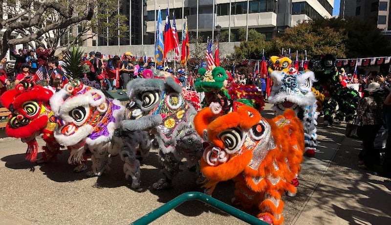 2019年10月6日,旧金山华人在中国城隆重举行庆祝中华民国诞生108周年的集会和游行。(CK摄)