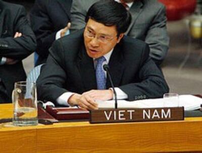 Thứ trưởng Bộ Ngoại giao Việt Nam Phạm Bình Minh. Photo courtesy of vietnam-UN.org