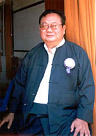 ရြမ်းအမဵိြးသားမဵား ဒီမိုကရေစီ အဖြဲႚခဵြပ် (SNLD) ပၝတီဥက္ကှူ ဦးခြန်ထြန်းဦး။