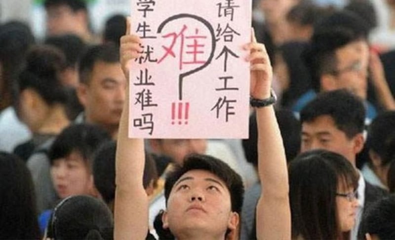 中国大学生就业困难(中国教育在线网)