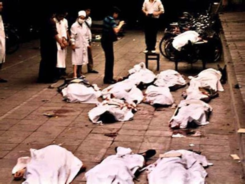 1989年6月4日大屠杀之夜平民伤亡 (六四档案图)
