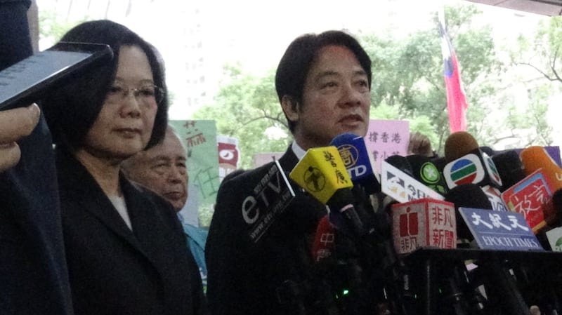 赖清德曾公开表示自己是务实台独工作者,遭到对手阵营攻击。(记者夏小华摄)